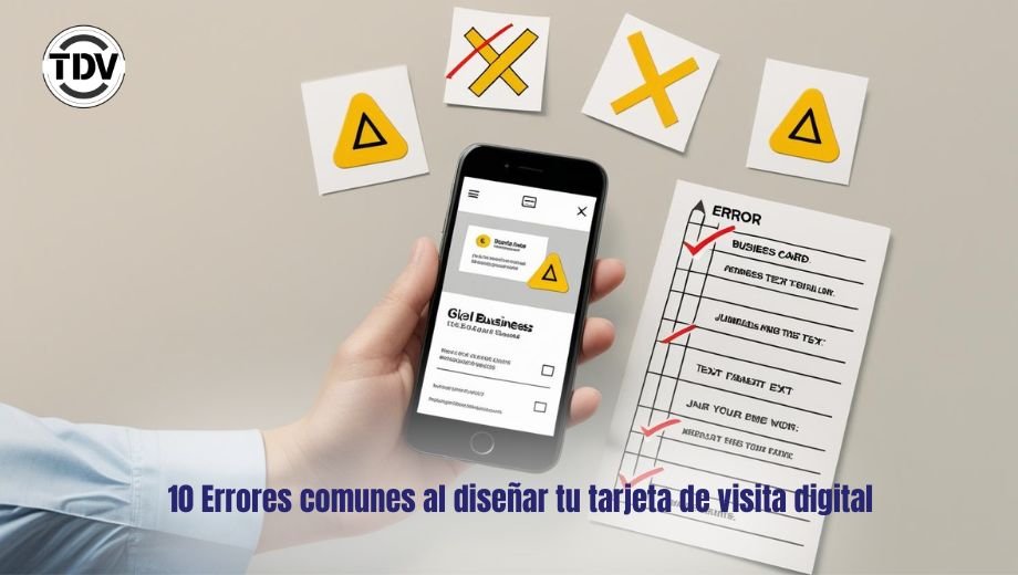 10 Errores comunes al diseñar tu tarjeta de visita digital