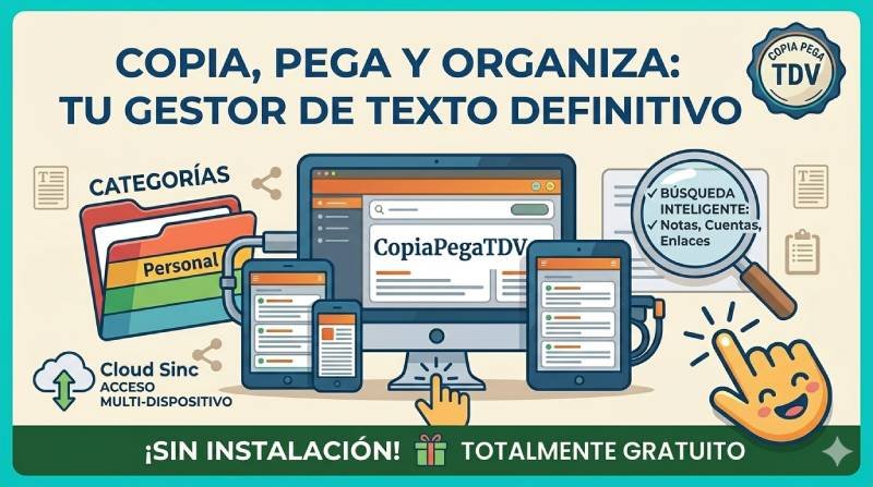 CopiaPegaTDV Portapapeles Vitaminado Para Optimizar Tu Tiempo Mostrando Copiapegatdv Portapapeles Vitaminado Para Optimizar Tu Tiempo Copiapegatdvimagen Destacada