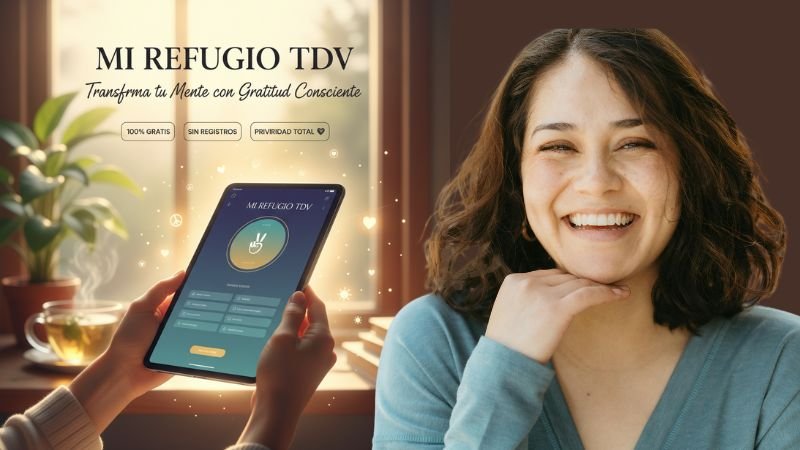Diario de gratitud online gratuito Mi Refugio TDV