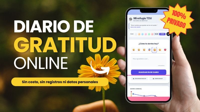 El Mejor Diario de Gratitud Online Gratuito Mi Refugio TDV