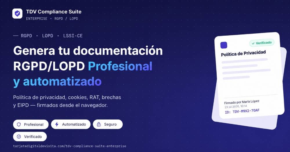 Generador de Documentación RGPD/LOPD Profesional y Automatizado